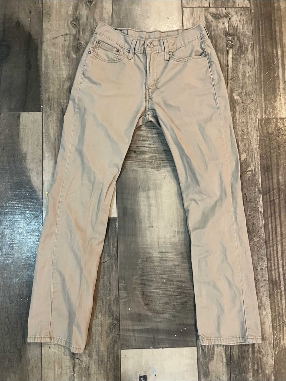 Levi’s 514 Straight Fit Khaki Jeans Men’s 30x32 Water<Less